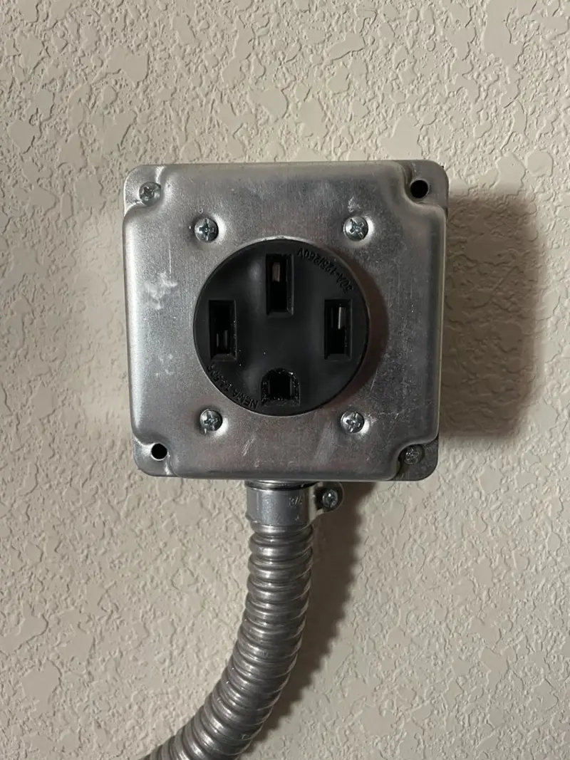 NEMA 14-50 outlet installed for Smart Home Electrical in Nevada